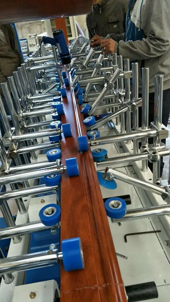 
Full-Function PUR Hot Melt Glue MDF wrap PVC film Profile wrapping Machine 