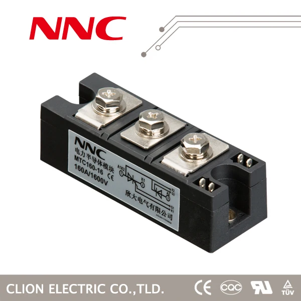 NNC Clion MTC 160-12 ,160A , 1200V, CE, одобренный неизолированный тиристорный модуль mtc