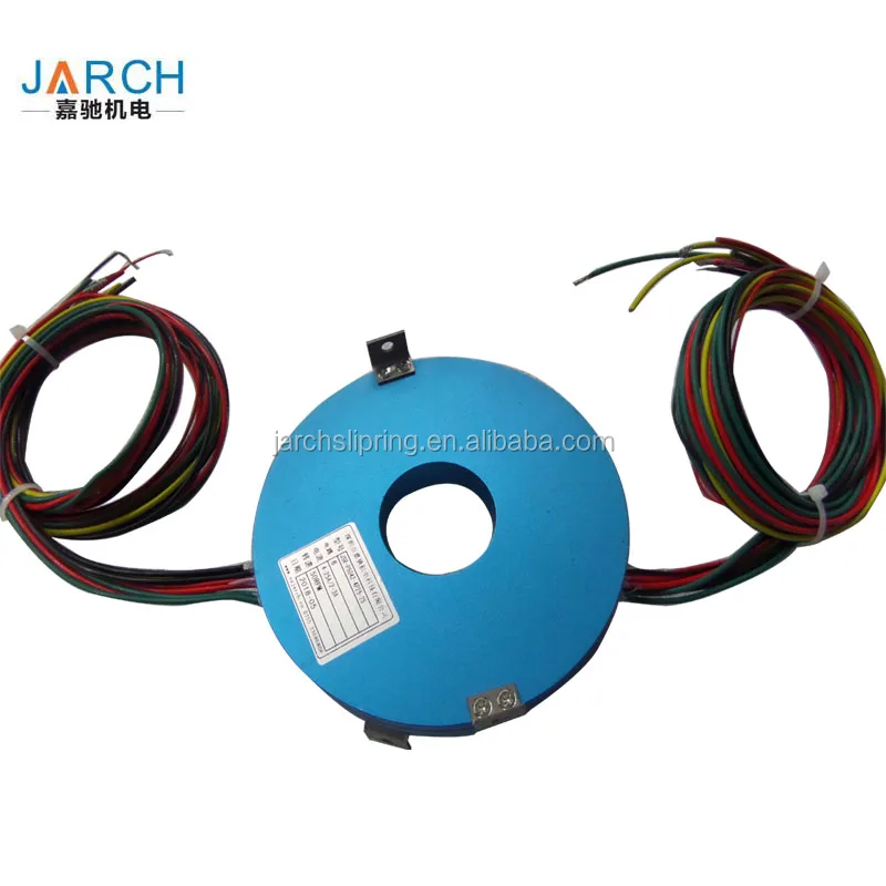 PCB type panshi pancake slipring with through bore slip ring size 38mm 10 circuits