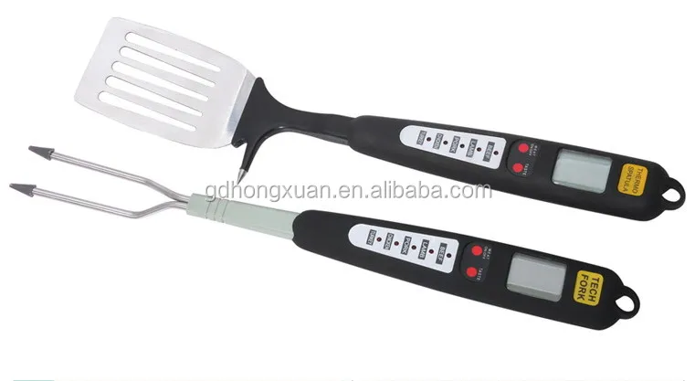 Digital BBQ Thermometer Fork and spatula temperature fork