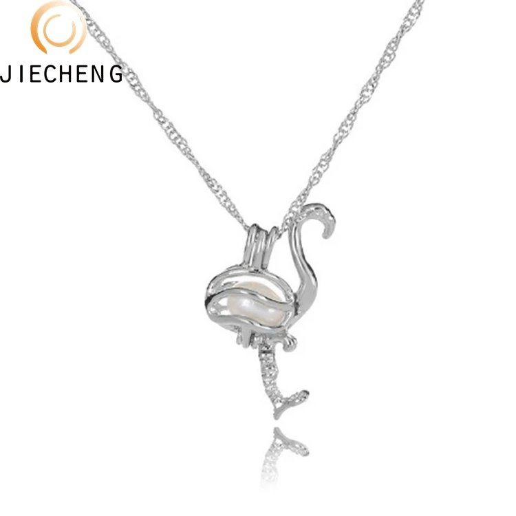 Bulk Wholesale Locket Love Wish oyster pearl jewelry Cage Pendant cages for pearls