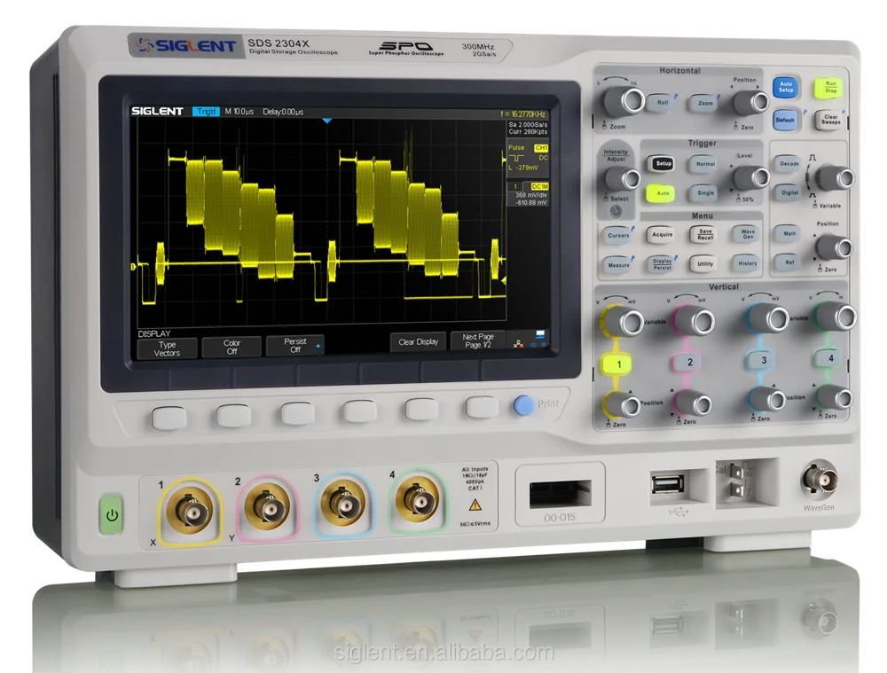 SIGLENT new SDS2204X Super Phosphor Oscilloscope, MSO function, Higher performance