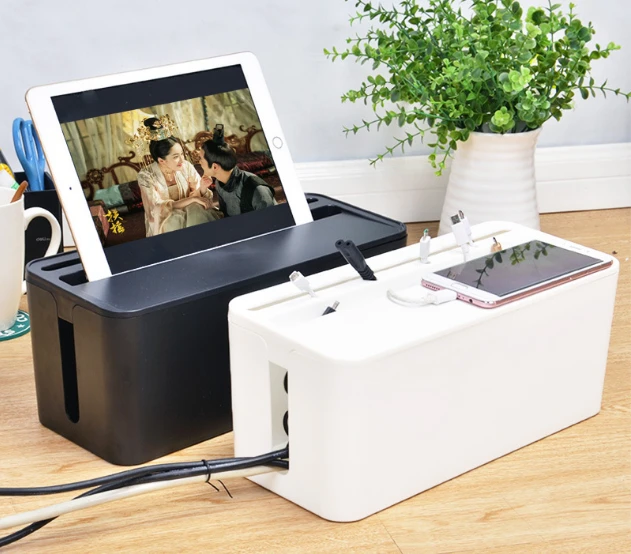 
Inno-Crea Desk Universal Desktop Storage Cable Management Box Organizer 