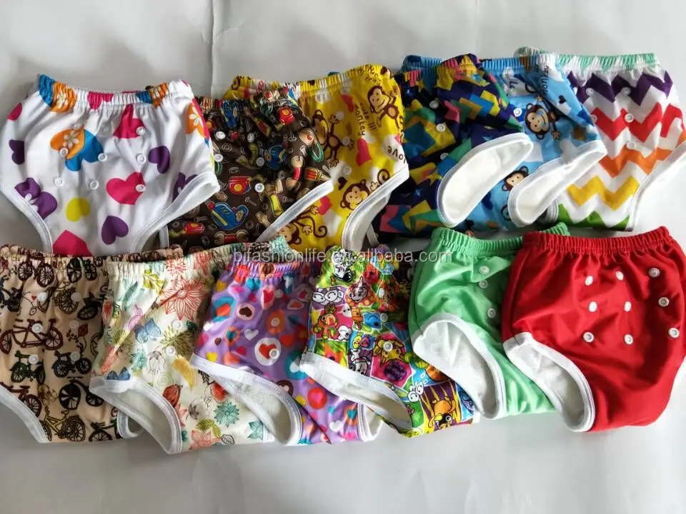 
High quality reusable waterproof Baby kids bamboo training pants toddler training pants one size fits all potty trainers 
