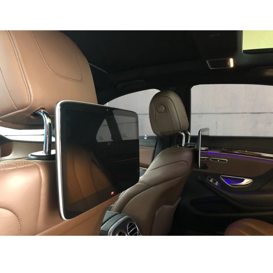 Car Seat Monitor TV for Mercedes-benz R S Class Original UI 1:1 Design AV Input Support Connect Car Front Screen One Pair