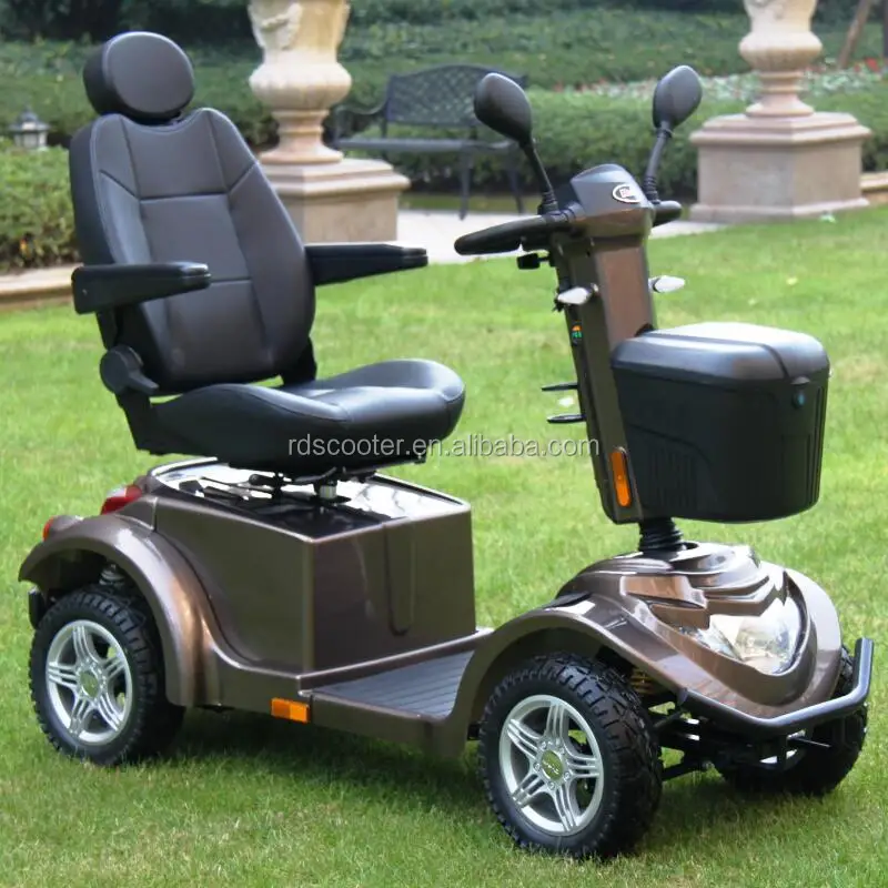 LCD panel tiller adjustable electric senior scooter high torque R9-S handicapped scooter