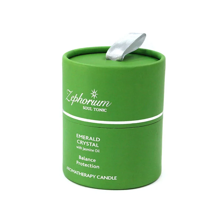 
 Круглая коробка из крафт-бумаги с жестяными крышками для круглого контейнера зеленого чая  