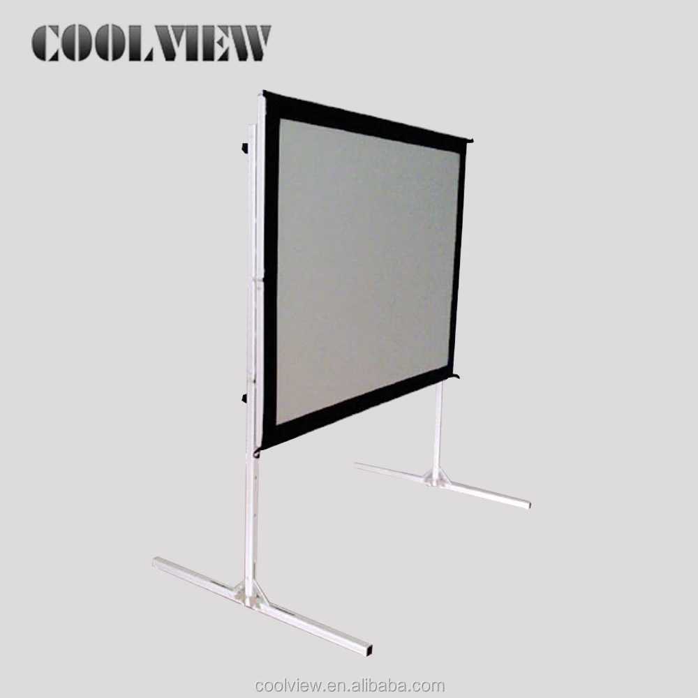 150 inch size front projection fast fold projection screen aluminum frame
