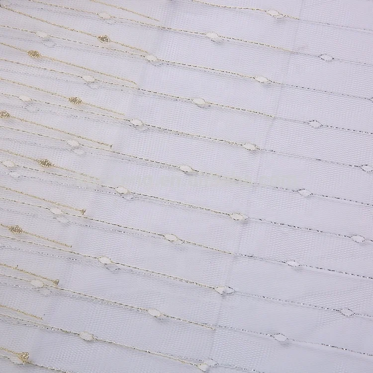 
wholesale ripstop glitter mesh teal and gold mexico 100% nylon net Venice lace fabric per meter 