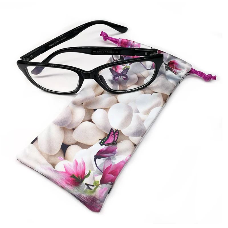 9X18 см для солнцезащитных очков изготовленный на заказ логотип Чехол из