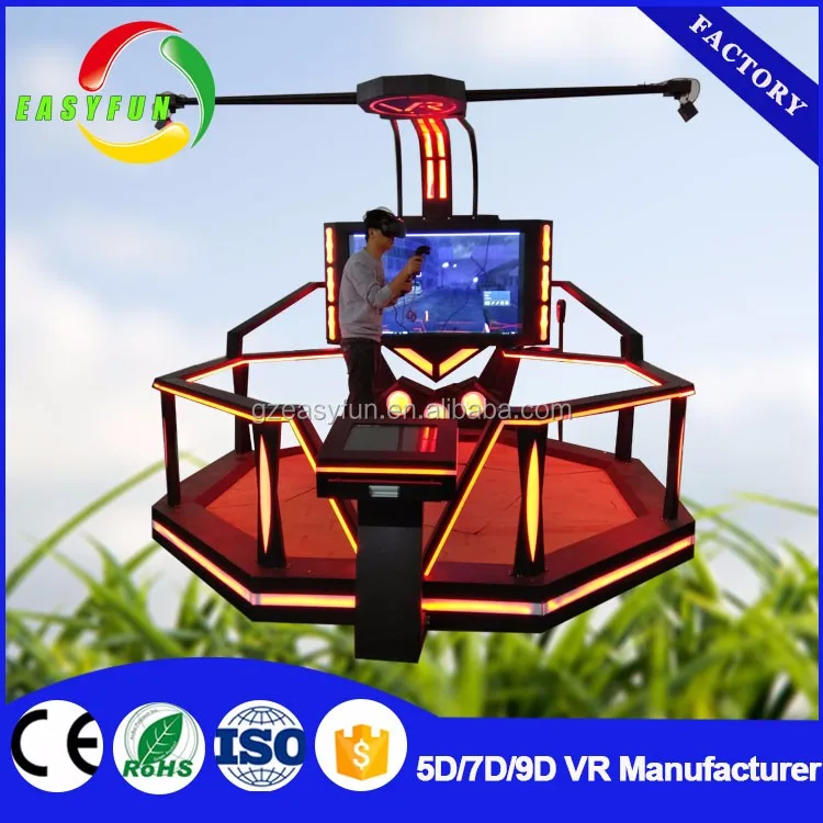 Newest Most Profitable Virtual Reality Treadmill 9D VR Space