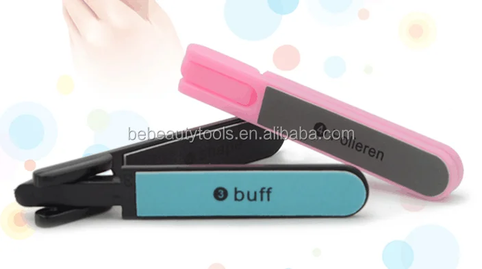 Amazing Handy Size Soft EVA Material 4 Steps Folding Beauty Nail Care Art Polish Buffer Blocks