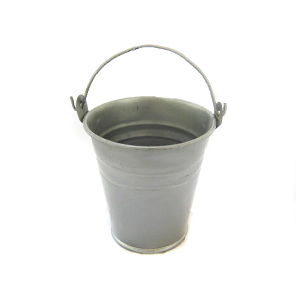 3' decorative color painting small mini metal bucket for candle / wax