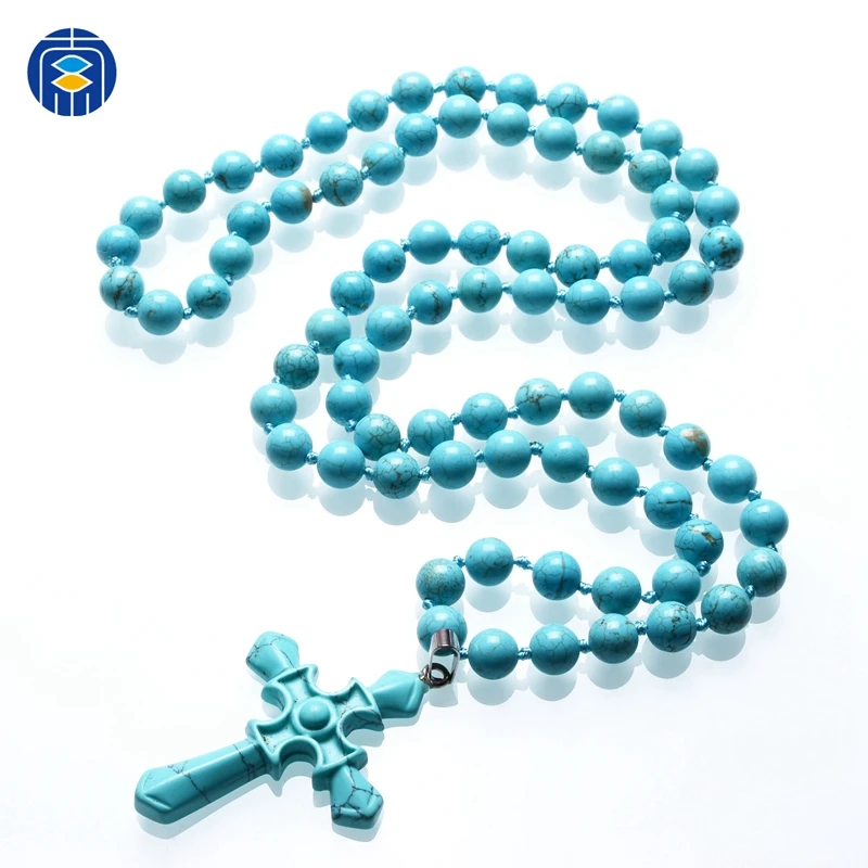 
Last Design Handmade Turquoise Jewelry Wholesale Beaded Turquoise Necklace 