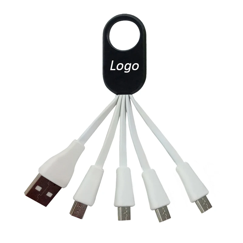 
new design 4 in 1 Ring USB charging Cables colorful for MP3/MP4 player and computer and Android cable 