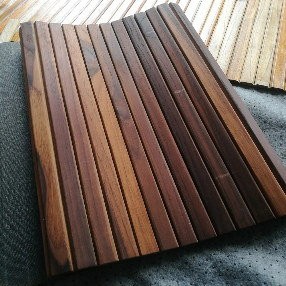 2019 eco-friendly teak shower mat