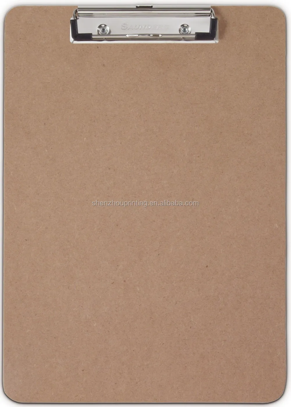 
Good quality wholesale custom file folder masonite hardboard MDF A3 wooden clipboard with metal clip 