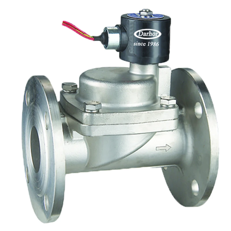 Большой Размер порта SS304 SS316 Flang электромагнитный клапан DN50 DN100