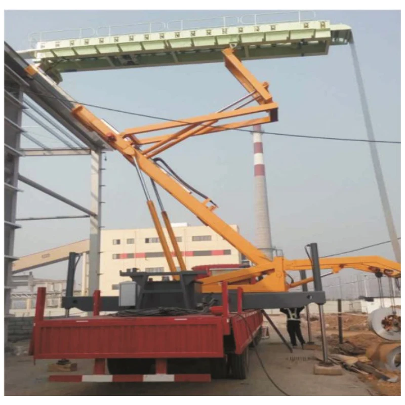Weihua Brand Hydraulic Lifting Platform Crane Truck With Tile Rolling Machine For Workshop Construction
