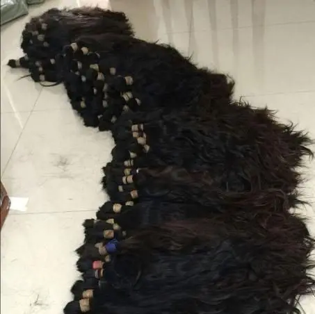 raw brazilian straight human braiding hair bulk no weft