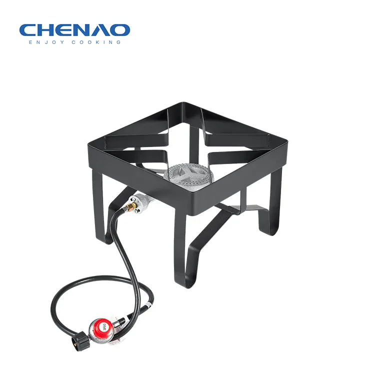 Модная уличная портативная газовая плита, чугунная горелка, барбекю, кемпинговая плита