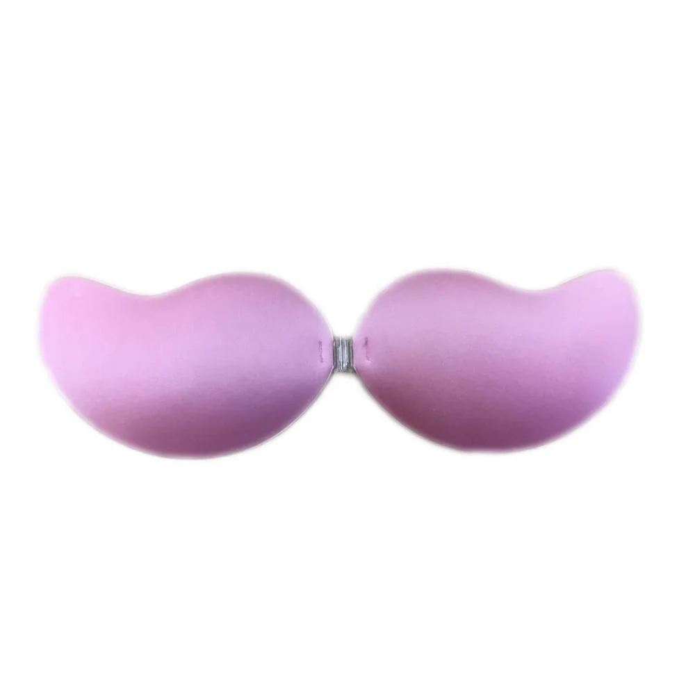 Buckle Wedding Nipples Gather Silicone Bra Women Drawstring Strapless Backless Invisible Silicone Push-up Sexy Bra