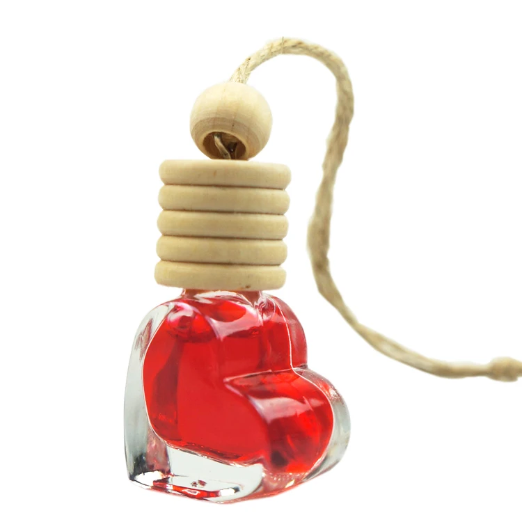 6ML Little Love perfume Bottle Vehicle mounted Sub packaging Glass Aromatherapy Bottle Car Essential Oil Volatile Empty Bottle