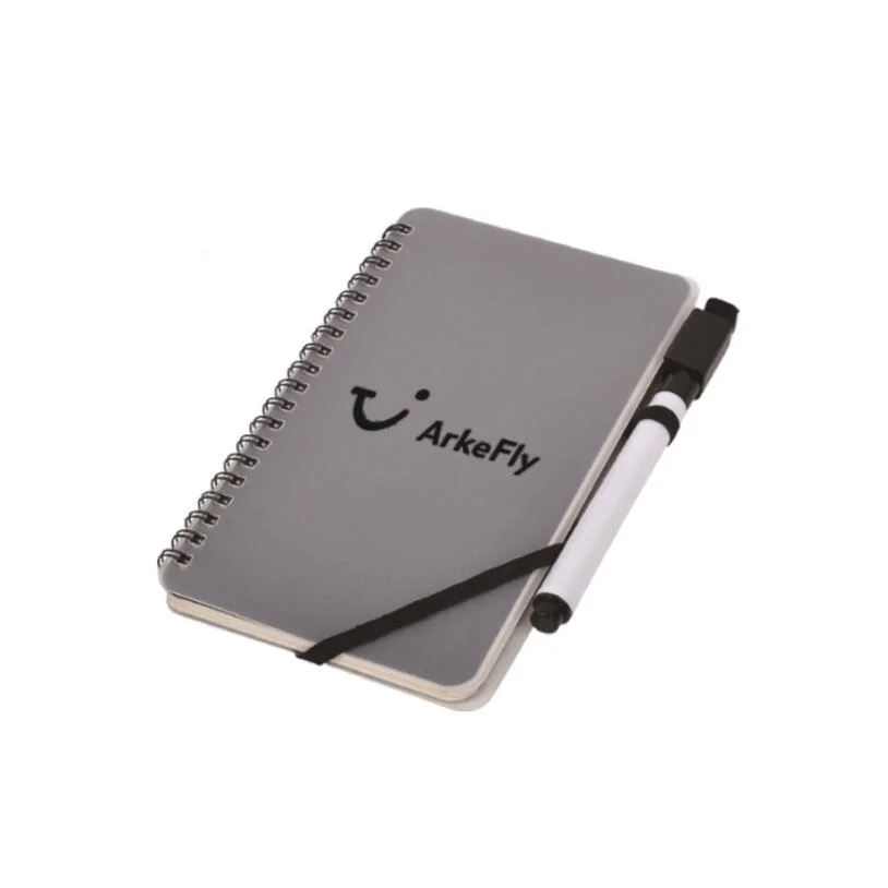 Promotional School Children Reusable Whiteboard Notebook with Whiteboard marker pen