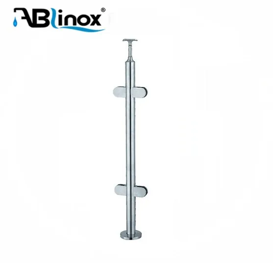 Modern Stainless Steel Outdoor Glass Railing System Glass Balustrades Handrail Post for Hotel Balcony