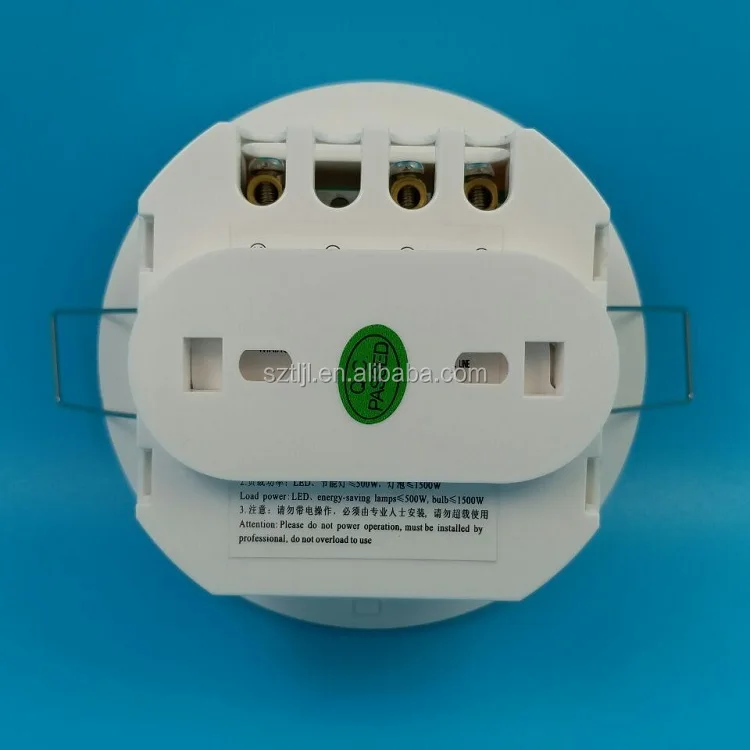 Встроенный размер отверстия 80 мм белый звук и контролируемый светом энергосберегающий переключатель управления реле выход