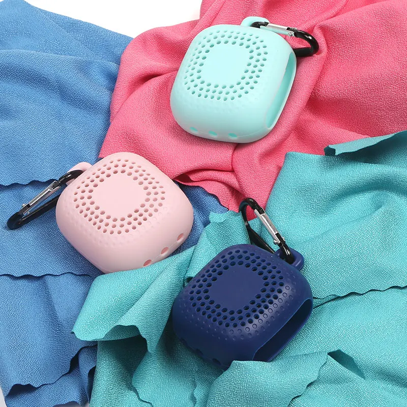 
sports towel microfiber sports towel sports cooling towel with silicone box 