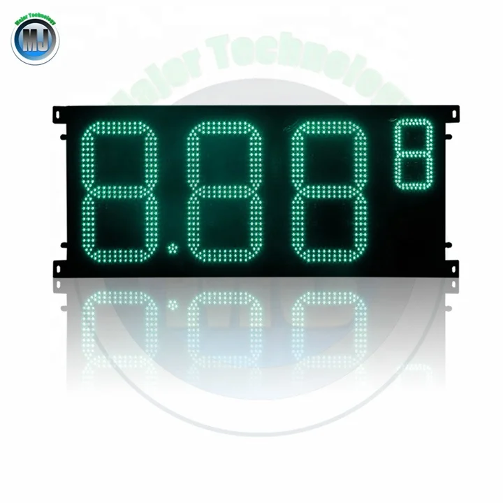 12 8.889 led gas price board for station