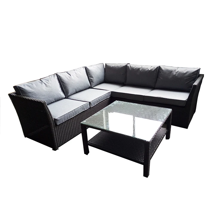 Outdoor Patio furniture cheapest price  sofa set l shape design sectional american sofa