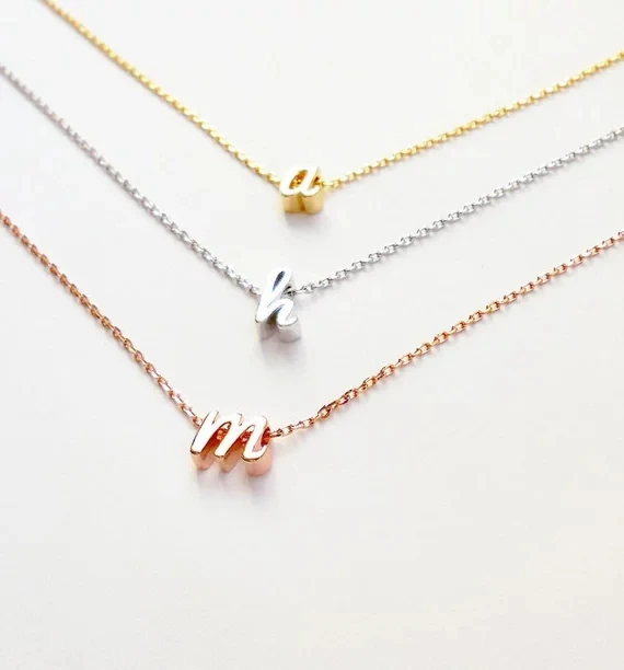 
necklace with initials funny personalized friends forever best bitches 