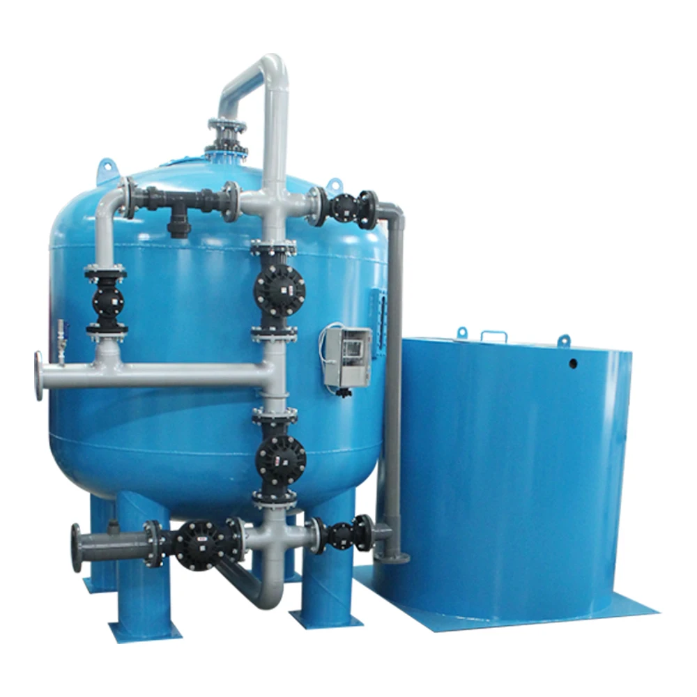 Diaphragm valves 50m3/hr twin alternative working water softener system to remove water hardness