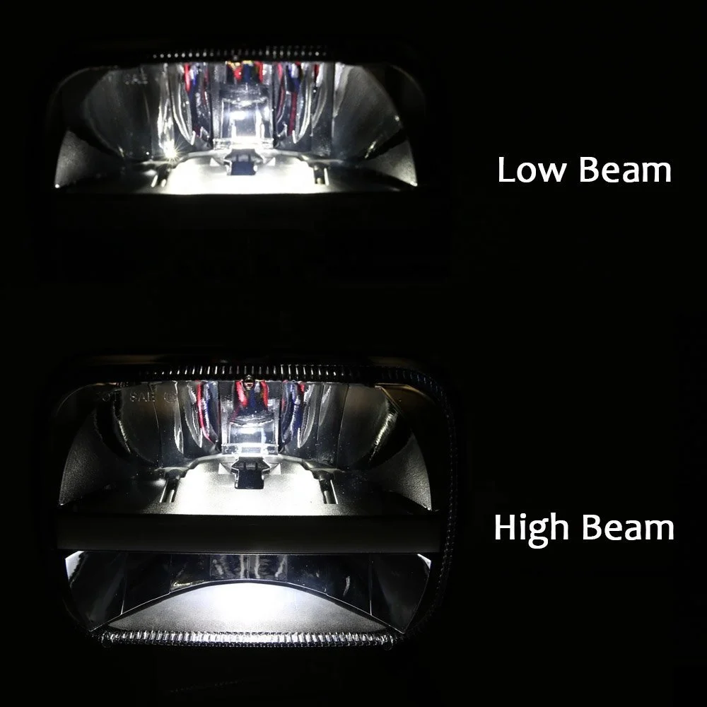 Rectangular 5x7 Led Headlight for Jeep Wrangler YJ Headlights 1987-1995 Hi Lo Beam For Jeep yj Led Headlights