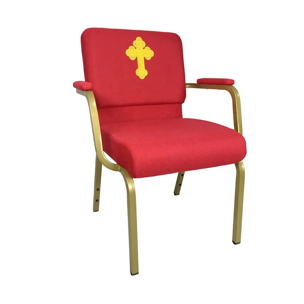 popular comfortable pastor church chair with arms