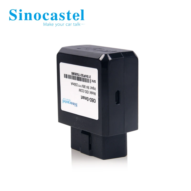 Sinocastel IDD-213W GPS слежения за транспортными средствами OBD2 чехол OBD корпус трекер с мобильными микрoуправлением слушения