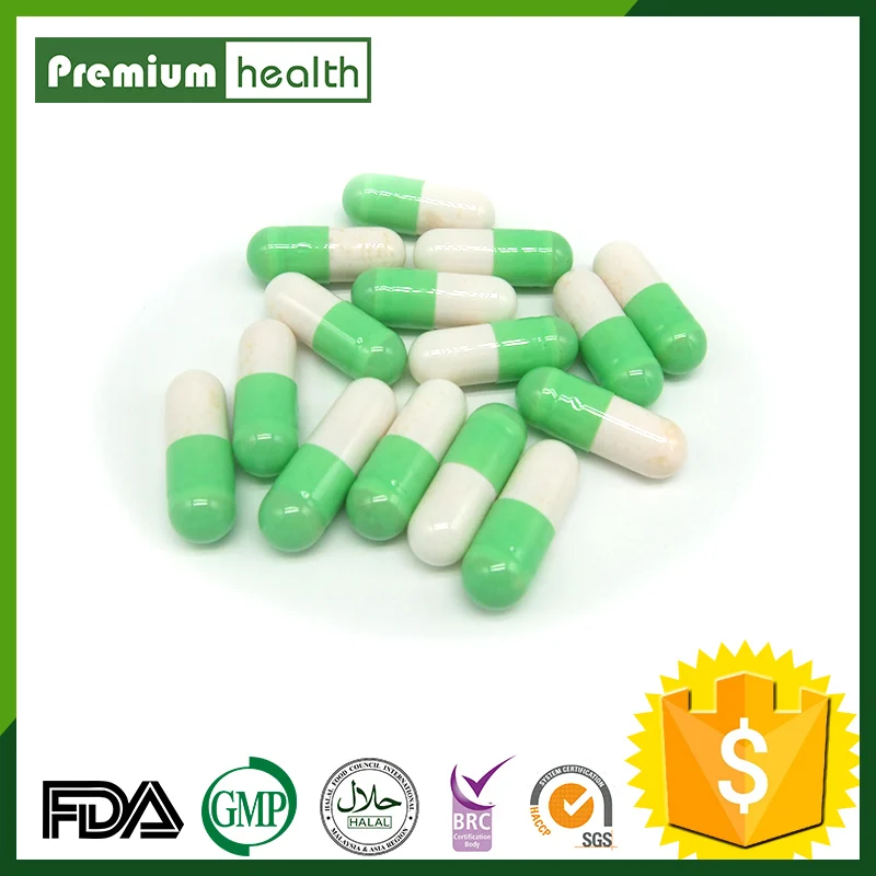 L-carnitine capsule pill with Green Tea Extract in bottles/blister