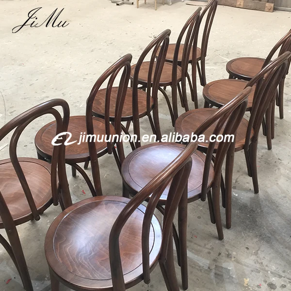 Antique Vintage Bentwood French Style Banquet Living Room Solid Wooden Dining Thonet Chair For Wedding Reception