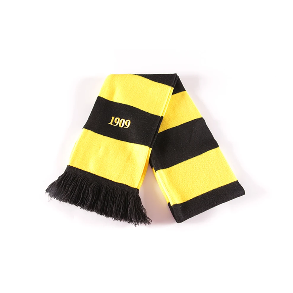 
Borussia Classic Striped Fan Football Scarf 