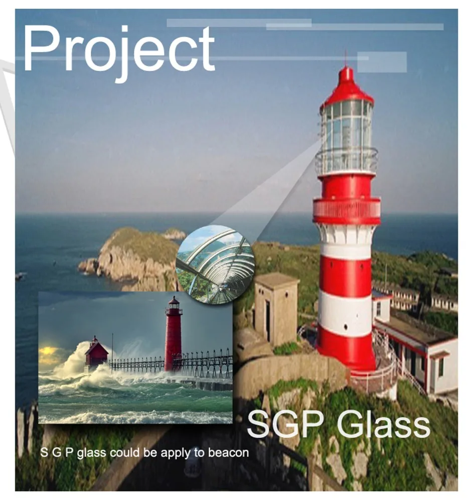 
Multi compound hurricane proof laminated safety glass for modern design with CE, ANSI Z97, AS/NZS2208 