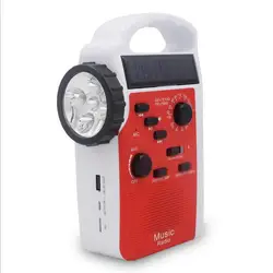 Survival Radio Outdoor Emergency Led Light Small Multiband Micro Am Fm Portable solar radios with usb