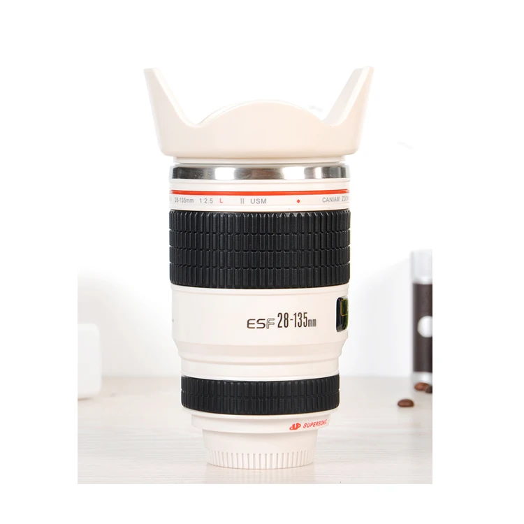 New Camera Lens EF 28-135mm thermos Cup Coffee Stainless Steel Mug Cup