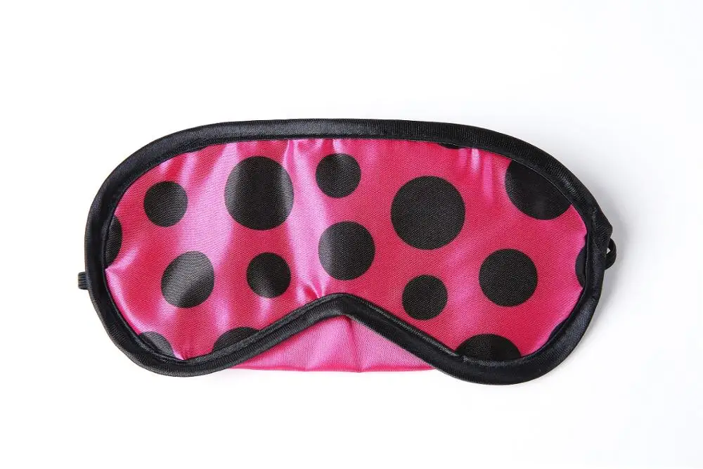 Одноразовая симпатичная маска для глаз из сатина и полиэстера с буквенным принтом животного для сна по конкурентоспособной цене