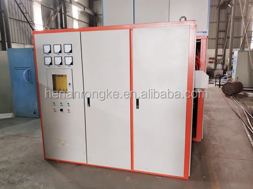1000mm steel pipe medium frequency induction heating furnace before hot spinning