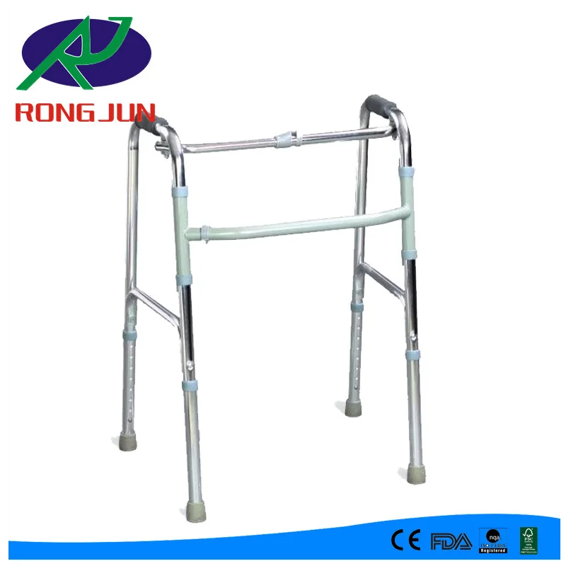 Дешевый алюминий Складной Пожилых людей walker вспомогательные приспособления для ходьбы с ограниченными возможностями взрослых RJ-Z911L-1