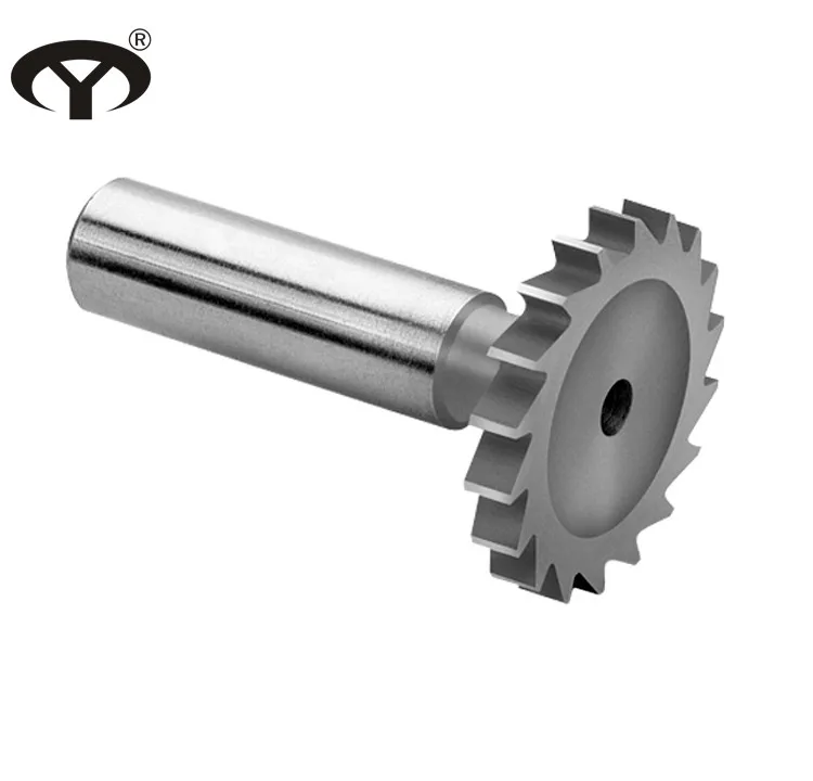 HSS M2 16*5 milling cutter for woodruff keyseat with straight teeth