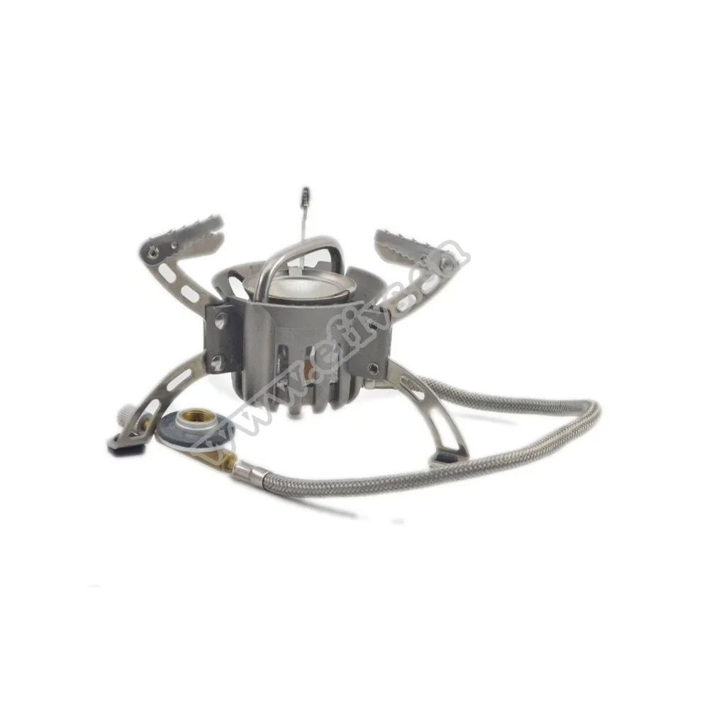 new 2017 Portable survival kit rocket stoves Mini stainless steel gas cooking stoves with campingaz gas-guide tube