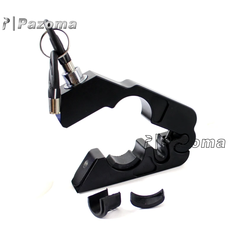 Универсальный крепкий замок для мотоцикла CNC алюминиевый верхний руль рукоятка Тормозной Рычаг безопасности дроссельной заслонки